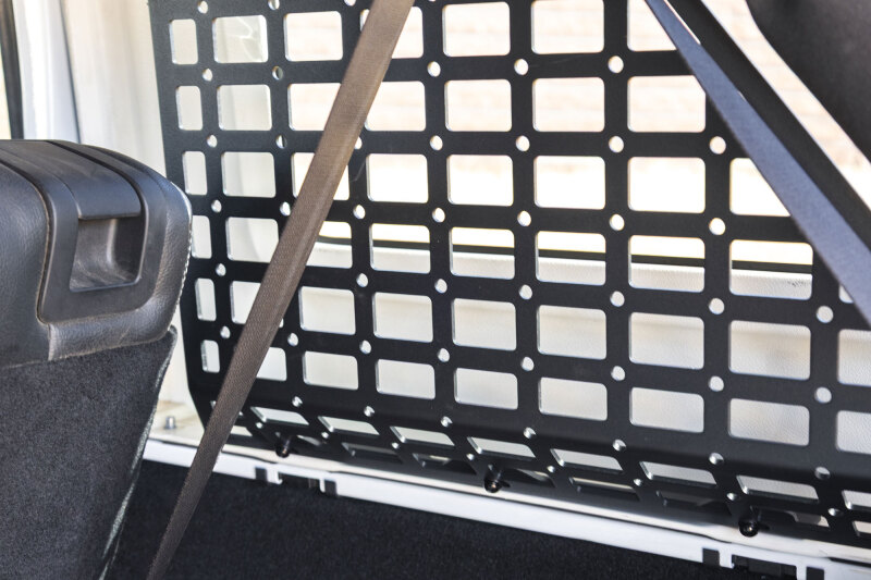 Jeep Wrangler JK Rear Window Molle Panels - DV8 Offroad - Pocketed - Micro-texture Black Powder Coat - `07-`18